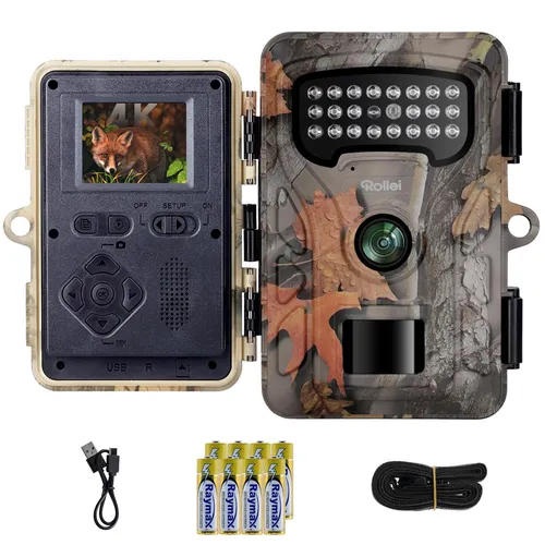 Rollei Wildkamera HD-30 - Hochauflösende Naturaufnahmen - Beobachtungsmonitore: Die HD-30 Wildkamera überzeugt mit detailreichen Bildern und einfacher Handhabung, ideal für Natur- und Tierliebhaber.