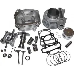 150ccm TUNING ZYLINDER KOPF VENTIL SET KOMPLETT für BENZHOU YY125T-6 ROLLER 125