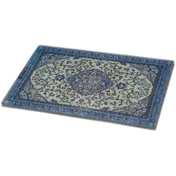 PELEG DESIGN Rugboard Mini Schneidebrett - Hackbretter im orientalischen Design - Bringe mit diesem hochwertigen Hartglas-Schneidebrett das Flair eines Perserteppichs in Deine Küche. Ideal als Servierplatte oder Untersetzer, spülmaschinenfest und ein perfektes Geschenk!