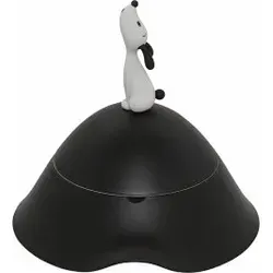 Alessi "LULÁ" Hundenapf, schwarz - Stilvoll und funktional - Fressnapf für Hunde, italienisches Design von Alessi, Höhe 21.2 cm, ideal für moderne Wohnräume.
