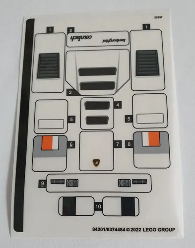 LEGO Speed Champions Lamborghini Countach (76908) - 262-teiliges Modellauto-Bausatz für Kinder ab 8 Jahren, ideal zum Spielen und Ausstellen mit interaktiver Anleitung