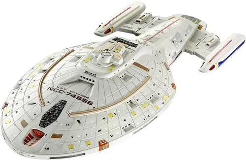 Revell 04992 Voyager Flugmodell Bausatz 1:670 - Modellbausatz der USS Voyager, eines der modernsten Schiffe der Sternenflotte, ideal für Star Trek-Fans und Modellbau-Enthusiasten.
