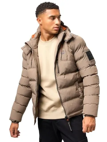 STONE HARBOUR Herren Winterjacke "Arvidoo" in XXXL, braun - Funktionsjacke mit warmem Teddyfleece-Innenfutter und verstellbarer Kapuze, ideal für Herbst und Winter Aktivitäten.