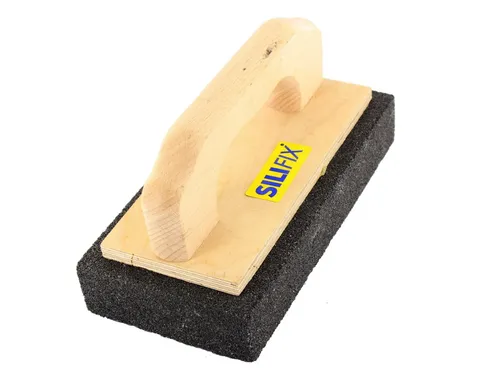 Schleifstein mit Holzgriff 200 x 100 x 35 mm Betonschleifer, Estrichschleifer