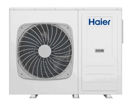 Haier Monoblock Luft-Wasser Wärmepumpe HPM Nd2 R290, 10 kW - Wärmepumpe mit Energieeffizienzklasse A+++, ideal für umweltfreundliche Heizlösungen und effiziente Brauchwasserbereitung.
