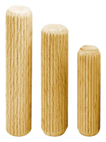 Facett Langholzdübel Buche geriffelt 8 x 30 mm - 503040 (VPE: 1 Kilogramm)