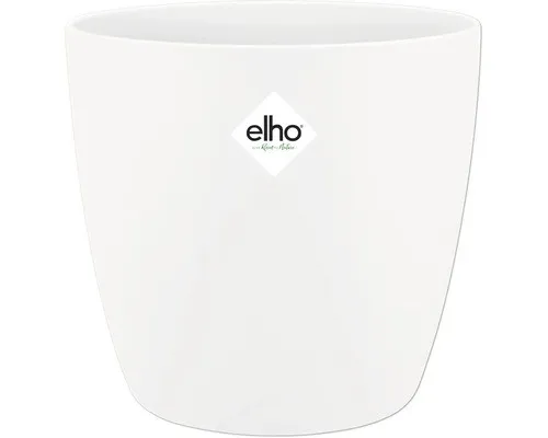 Blumentopf Elho Brussels Kunststoff Ø 22,3 cm H 20,5 cm weiß