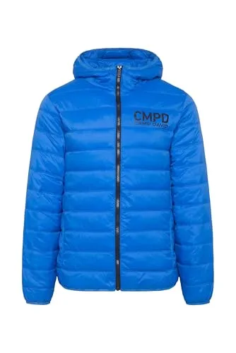CAMP DAVID Outdoorjacke blau XXL (58/60) - Moderne Outdoorjacke mit Innentaschen, gefertigt aus strapazierfähigem Polyamid und wärmender Steppware. Ideal für Freizeit und aktive Tage im Freien. Slim Fit mit Kapuze und elastischen Ärmelabschlüssen.