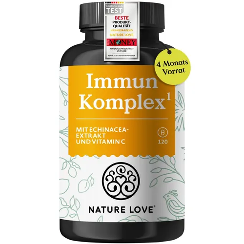 NATURE LOVE® Immun Komplex - 120 Kapseln - 4 Monate Reichweite