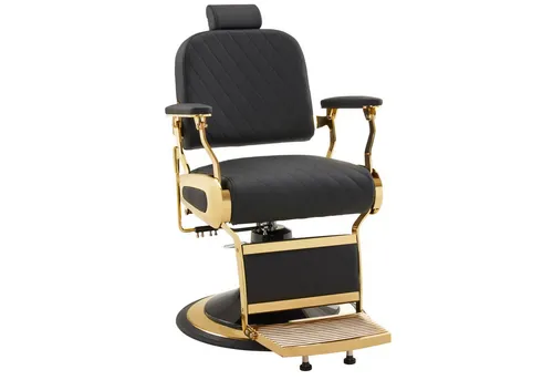 Barberpub Friseurstuhl 3855 mit Kopfstütze, höhenverstellbar - Luxuriöser Friseurstuhl mit Kopfstütze, ideal für Friseursalons und Schönheitssalons. Höhenverstellbar von 56-73 cm, bringt Glamour und Komfort in jeden Salon.