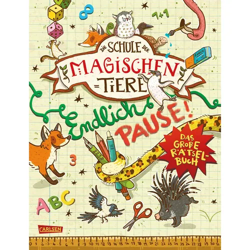 Die Schule der magischen Tiere: Endlich Pause! Das große Rätselbuch - Rätselbuch für Kinder ab 8 Jahren, vollgepackt mit Kreuzworträtseln, Labyrinthen und Spielideen für kreativen Spaß!