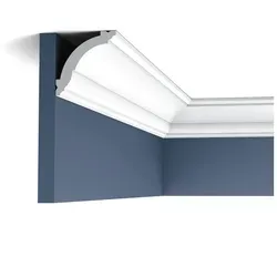 Orac Decor CX100 AXXENT Zierleiste - Hochwertige Stuckleiste aus Duropolymer, leicht und extrem formstabil, ideal für Decken- und Wandflächen im Innen- und Außenbereich.