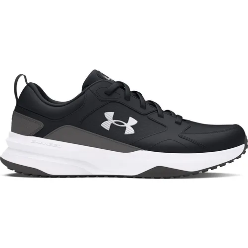 Under Armour Charged Edge Herren Trainingsschuhe – 003 Black Castlerock White, 40 EU - Leichte und atmungsaktive Sneakers mit Mesh-Obermaterial für optimalen Komfort. Die strapazierfähige Außensohle bietet hervorragende Traktion, ideal für Freizeit und sportliche Aktivitäten.