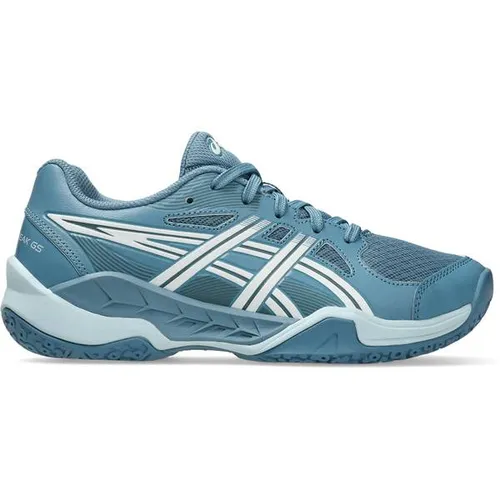 ASICS Kinder Handballschuhe GEL-POWERBREAK GS - Der GEL-POWERBREAK™ GS ist ideal für junge Spieler*innen, die Stabilität und Flexibilität schätzen. Mit speziellen Rillen in der Außensohle unterstützt er vielseitige Bewegungen auf dem Spielfeld.