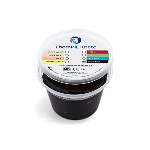 AFH Webshop Therapie Knete | Extra-feste Knetmasse für Rehabilitation - Handtrainer für gezielte Hand- und Fingerkräftigung, ideal nach Verletzungen und für Rheumatiker. Unsere antimikrobielle, vegane Knete bleibt hygienisch und ist latexfrei.