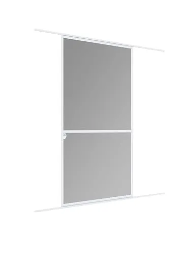IS Expert Schiebetür 120x240cm W. - Effektiver Insektenschutz - Fliegengitter für große (Doppel) Türen, mit neuartigem Perfect View Fiberglasgewebe für optimale Durchsicht und reißfester Qualität. Einfache Montage und barrierefreier Zugang!