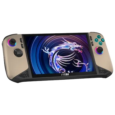 MSI Claw 8 AI+ A2VM-015 Handheld Spielekonsole - Konsolen mit 1TB Speicherkapazität, 8 Zoll Bildschirm und USB PD-kompatiblem Ladegerät für ununterbrochenen Spielspaß.