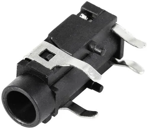 TRU COMPONENTS TC-9201960 Klinken-Steckverbinder 3.5mm Buchse, Einbau horizontal Polzahl: 3 Stereo Schwarz