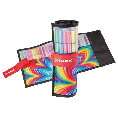 STABILO Pen 68 ARTY Edition - 25 farbsortierte Filzstifte, auswaschbar und ideal für kreative Auszeiten