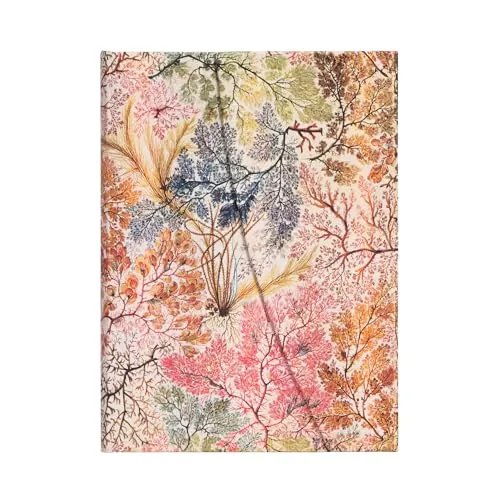 Hardcover Notizbuch Anemone - Midi, liniert, mit zeitlosem Blumenmotiv von William Kilburn, perfekt für kreative Notizen und Skizzen