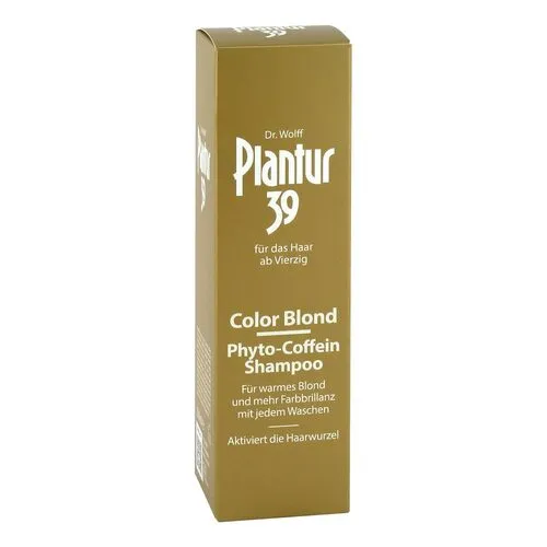 Plantur 39 Color Blond Phyto-Coffein-Shampoo - Das Plantur 39 Color Blond Phyto-Coffein-Shampoo für gefärbtes Haar schützt die Farbbrillanz und sorgt für geschmeidige Haare. Ideal für die tägliche Haarpflege.