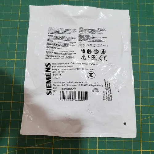 Siemens 3LD9200-5B Hilfsschalter 1NO+1NC f. 3LD2 Lasttrennschalter       _0.02_5
