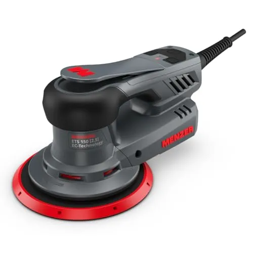 MENZER Exzenterschleifer ETS 150 2.5 - Kraftvoller Feinschliff und Polieren - Schleifmaschinen: Kompakter Exzenterschleifer mit 2.5 mm Hub für feine Schleif- und Polierarbeiten, inklusive hochwertigem Ultranet-Schleifscheiben-Set und effektivem Staubabtransport.