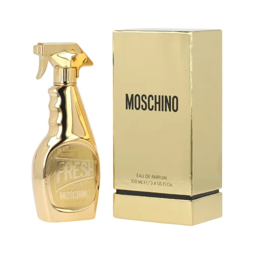 Moschino Gold Fresh Couture Eau de Parfum für Damen 100 ml - Damenduft mit floralen und fruchtigen Noten, extravagantem Flakon und ideal für Frauen, die Stil mit Humor verbinden. Erleben Sie den einzigartigen Duft voller Frische und Eleganz.