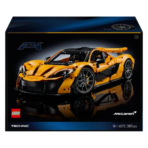 LEGO® Technic McLaren P1 (42172) - Spielbausteine für Erwachsene - Detailgetreues Modell des McLaren P1 mit 3893 Teilen, ideal für anspruchsvolle LEGO-Fans und Technikliebhaber.