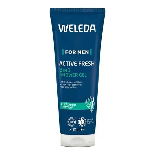 Weleda Herrenpflege For Men Aktiv-Duschgel 200 ml - Dusch- & Badeartikel mit erfrischendem, maskulinen Duft und sanfter Reinigung für einen aktiven Start in den Tag.