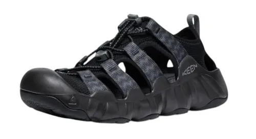 KEEN Herren Hyperport H2 Closed Toe Sandalen - Wanderschuhe mit verstellbaren Bungee-Schnüren für bequemes An- und Ausziehen; ideal für breite Füße und optimalen Halt auf nassen Oberflächen.