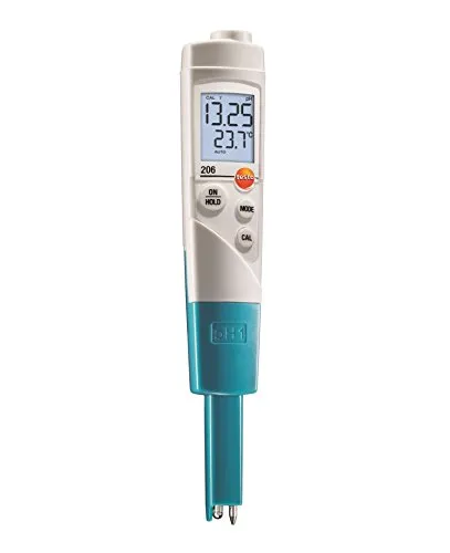 testo 206-pH1 - pH- und Temperatur-Messgerät, präzise Messungen mit automatischer Temperaturkompensation und Datenprotokollierung