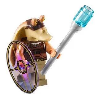 Lego Star Wars Minifigur Gungan Soldat - Original LEGO Mini Figur, ideal für Kinder und Sammler, perfektes Geschenk für Mandalorian Fans