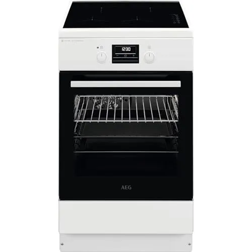 CIB56494BW Freistehender Elektroherd mit Induktionskochfeld - 58 l Volumen, 1650 Watt Leistung, präzise Temperaturregelung von 50°C bis 250°C, ideal für moderne Küchen.