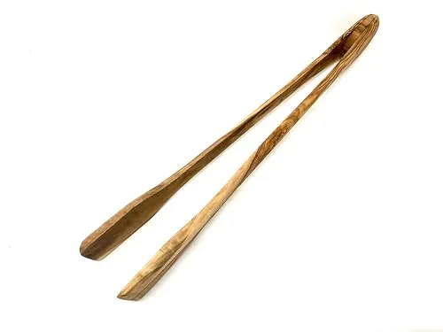 D.O.M. Grillzange aus Olivenholz, 36 cm lang - Ohne Gravur