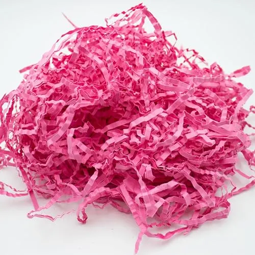 Geschreddertes Papier für Geschenkbox 1kg Geschenkfüllung Füllmaterial für Pakete, Körbe, Boxen und Verpackungen - Schutz und Dekoration 4mm Rosa