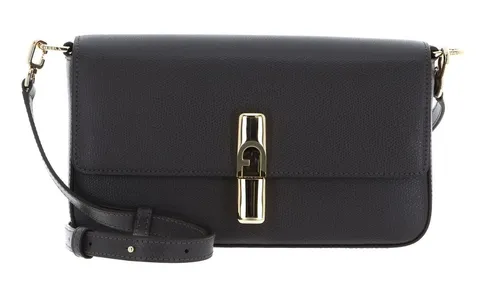 Furla Schultertasche Crossbody Bag aus echtem Leder in Grau - Elegante Schultertasche aus 100% echtem Leder mit verstellbarem und abnehmbarem Schulterriemen. Ideal für den Alltag und stilvolle Auftritte.
