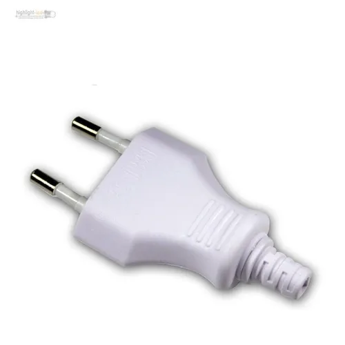 Eurostecker Euro-Stecker Europa-Stecker weiß 250V/2,5A mit Schraubkontakten