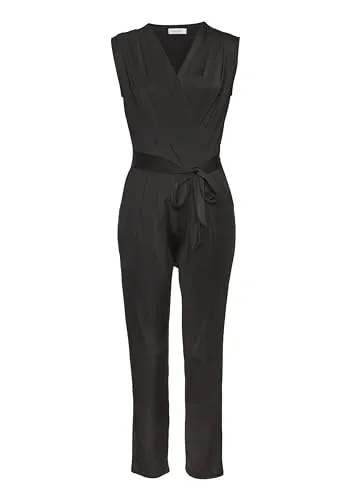 Lascana Damen Overall mit Bindegürtel - Stylischer Damen Overall mit breiten Trägern und seitlichen Eingrifftaschen. Die knitterfreie Qualität sorgt für einen unkomplizierten Look – ideal für jeden Anlass.
