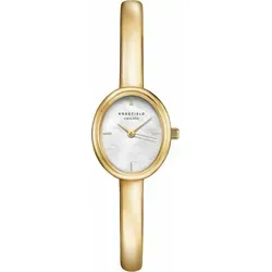 Rosefield Bangle S Gold Uhr - STWGSG-ST04 - Elegante Armbanduhr und Schmuckstück in einem, wasserdicht bis 3 ATM. Ideal für den Alltag und perfekt für jeden Anlass. Entspanntes Design für die moderne Frau.