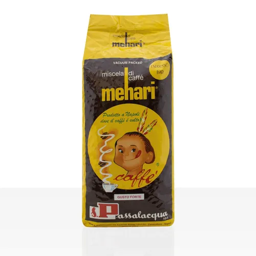 Passalacqua Mehari 1kg Bohnen - Kaffee: Hochwertige italienische Espresso-Bohnen, dunkel geröstet und ohne künstliche Aromen – für ein unverwechselbares Geschmackserlebnis.