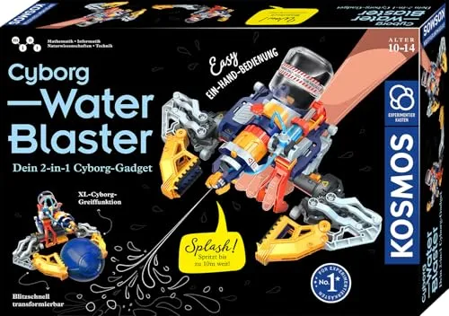 Cyborg Water-Blaster - Wasserblaster für Kinder von 8-14 Jahren, mit einer Reichweite von bis zu 12 Metern für actionreiche Wasserschlachten im Freien.