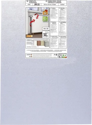 Climapor Dämmplatte alukaschiert, 10 mm 0,8 m x 0,6 m 10 mm