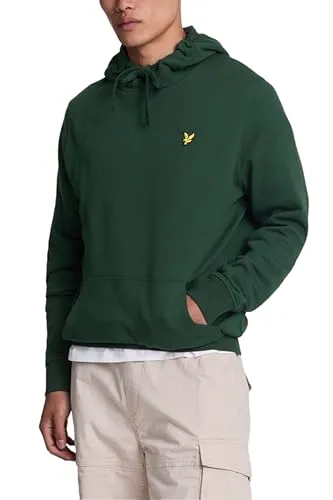 Lyle & Scott Hoodie Basic Herren, 100% Baumwolle grün XL - Herren-Sweatshirt aus 100% Baumwolle, bequem und atmungsaktiv. Ideal für lässige Freizeitlooks und perfekter Tragekomfort in Größe XL.