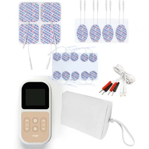 TensCare UniGlo Muskelstimulator - Technik: Effektiver Muskelstimulator zur Faltenreduzierung und Muskelstraffung mit EMS und Mikrostromtechnologie für natürliche Ergebnisse. Ideal für Gesicht und Körper, kompakt und wiederaufladbar.