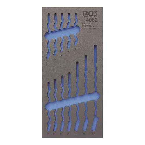 BGS-4082-1 1/3 Werkstattwageneinlage (408x189x32 mm), leer, für Maul-Ringschlüss