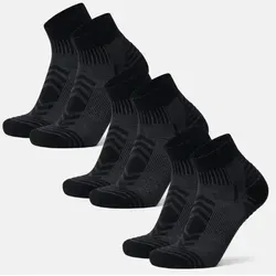 DANISH ENDURANCE Merino Hiking Socken (3-Paar) - Sportsocken in Größe 43-47, leicht und gepolstert, perfekt zum Wandern mit Anti-Blasen-Technologie für maximalen Komfort.
