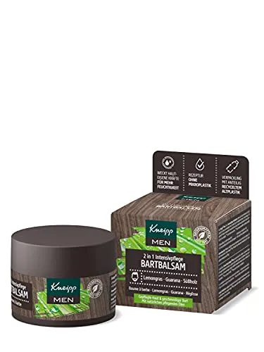 Kneipp MEN 2 in 1 Intensivpflege Bartbalsam - Deodorant für Bartpflege, spendet intensive Feuchtigkeit und sorgt für einen gepflegten Bartlook.