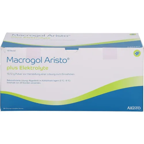 Macrogol Aristo Plus Elektrolyte 13,72 g Pulver - Arzneimittel zur effektiven Behandlung chronischer Verstopfung, ideal für Jugendliche und Erwachsene mit komfortabler Darmtätigkeit.