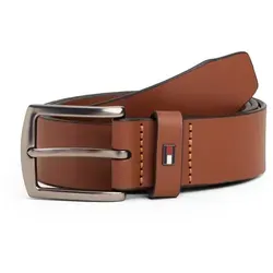 Tommy Hilfiger Ledergürtel "DENTON 3.5 EXT", Damen, 115 cm, braun - Eleganter Ledergürtel aus 100% Rindsleder mit verstellbarer Einfachdornschließe. Ideal für einen stilvollen Casual-Look und perfekt kombinierbar mit passenden Schuhen.